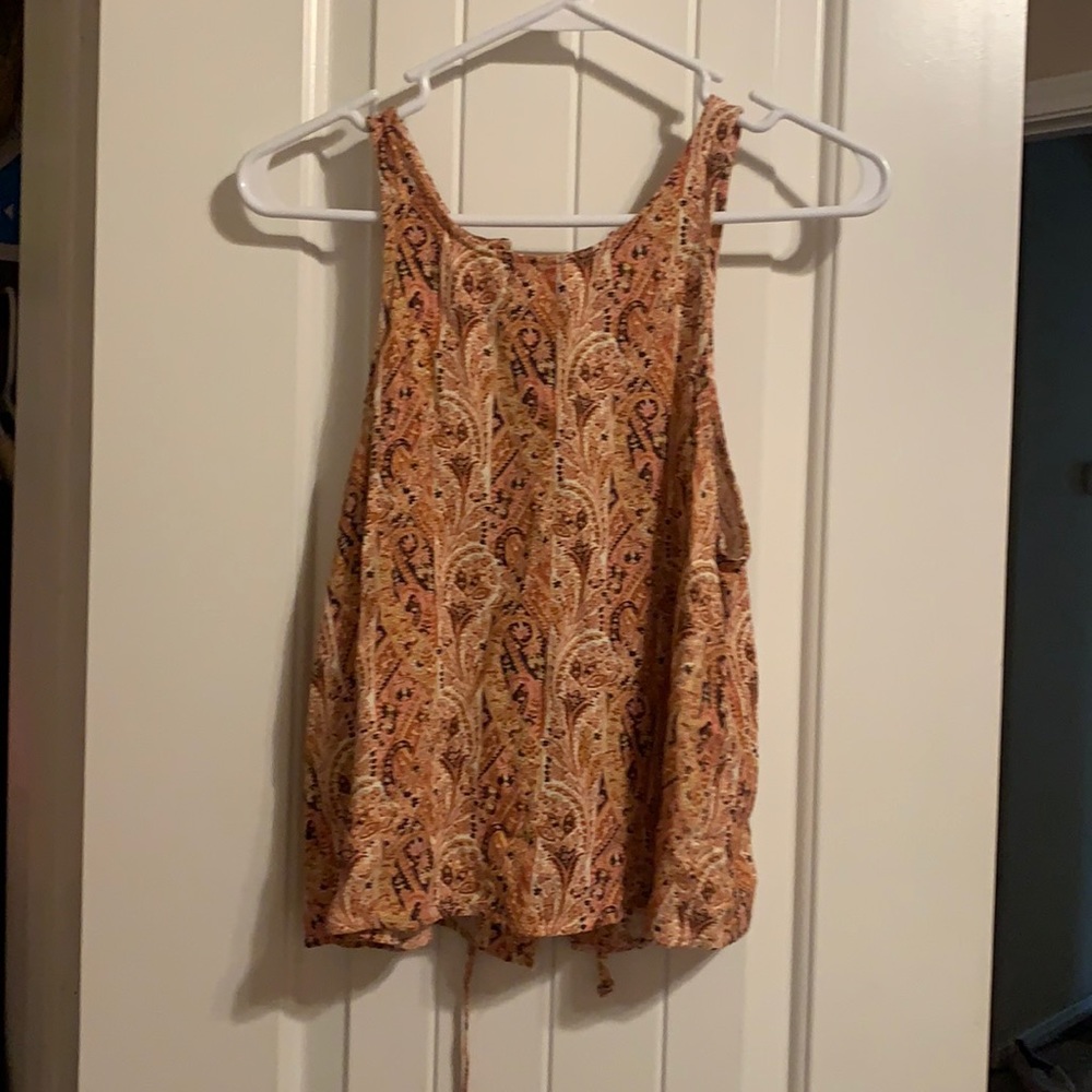 Tank top with corset back